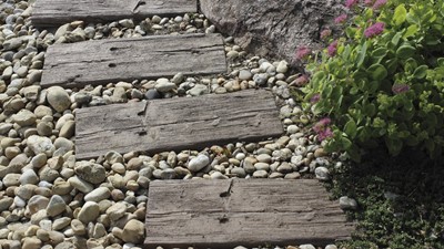 Ploča SEMMELROCK Bradstone Log Schwelle antiko smeđa - 60x25x4 cm