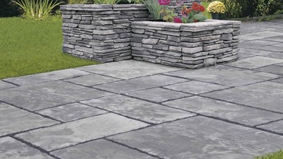 Visoka gredica SEMMELROCK Bradstone Milldale sivo prošarana - 153,5x58x74 cm