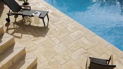 Ploča SEMMELROCK Bradstone Travero pjesčano žuta - 20x40x3,5 cm