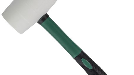 Čekić gumeni STALCO bijeli drška fiber – fi 115 mm