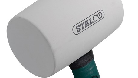 Čekić gumeni STALCO bijeli drška fiber – fi 60 mm