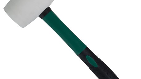 Čekić gumeni STALCO bijeli drška fiber – fi 90 mm