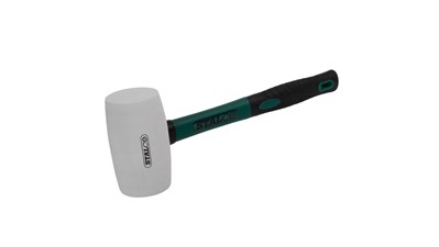 Čekić gumeni STALCO bijeli drška fiber – fi 90 mm
