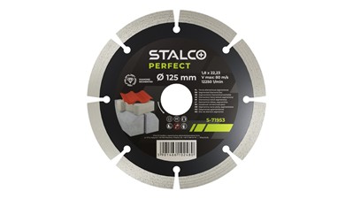 Dijamantna ploča segmentirana STALCO Perfect suho rezanje – 125 mm
