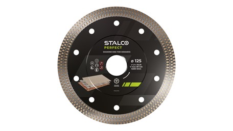 Dijamantna ploča turbo STALCO Perfect suho rezanje – 125x1,4 mm