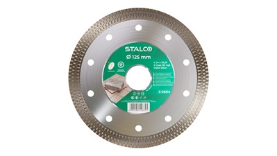 Dijamantna rezna ploča STALCO Premium keramika suho/mokro rezanje – 125x1,4 mm