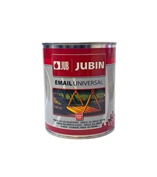 Pokrivna boja za drvo i metal JUBIN Email Universal crna - 0,75 L