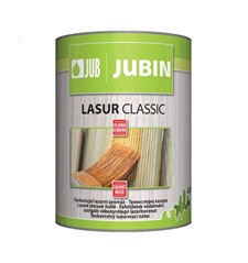 Tankoslojni transparentni premaz (boja) za drvo JUBIN Lasur classic bijela - 0,75 L