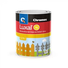 Brzosušiva lak boja za metal i drvo CHROMOS Luxal N crni mat - 750 ml