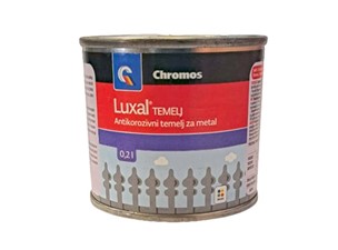 Antikorozivni temelj za metal CHROMOS Luxal Temelj oksidno crveni - 200 ml