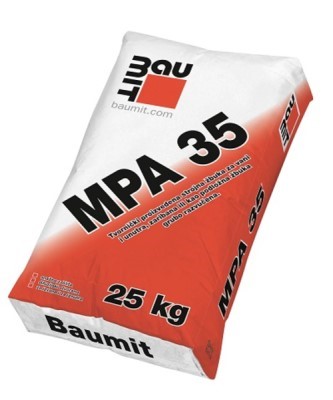 MPA 35, Vapneno-cementna strojna žbuka za zaribavanje, 25/1, 1mm