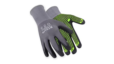 Rukavice s nitrile Flex STALCO Perfect sivo/zelene – Br.10