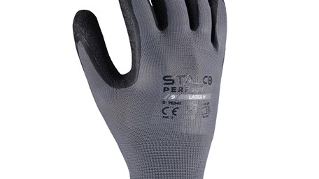 Rukavice STALCO Perfect Latex-h sivo/crne– br. 9