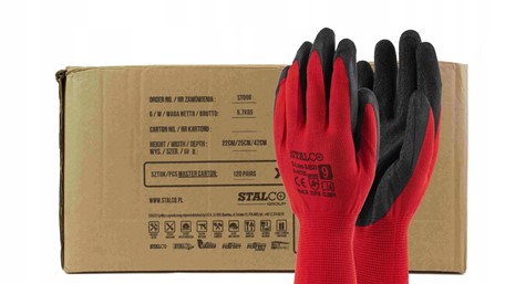 Rukavice zaštitne Latex-R STALCO crveno/crne – Br.11