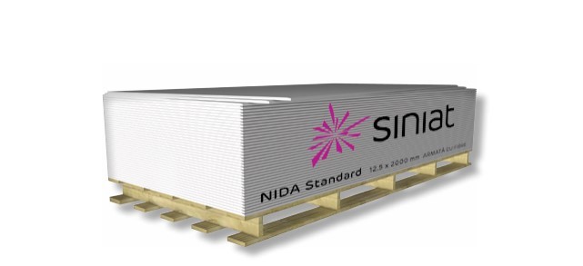 Gips kartonska ploča SINIAT Nida Standard 12,5 - 2000x1250mm