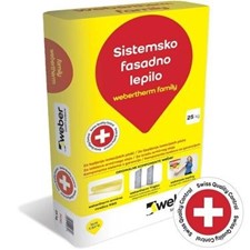 Fasadno ljepilo za stiropor i vunu WEBER THERM Family - 25 kg